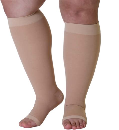 Compression Socks Open Toe 20 30 Mmhg For Women Men Knee High Compression Stockings For Varicose
