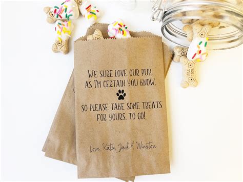 Wedding Doggie Bags Dog Treat Bags for Wedding Doggie Bags | Etsy | Dog ...