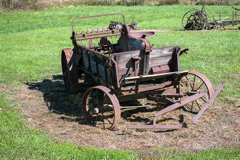 Old Farm Wagon In Field Photograph By Jason Giorgetti Fine Art America
