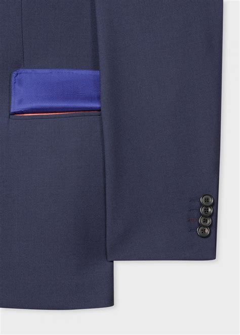Paul Smith The Soho Tailored Fit Dark Blue Wool A Suit To Travel In