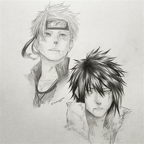 Dibujos De Sasuke A Lapiz Anime Fighting X Imagesee