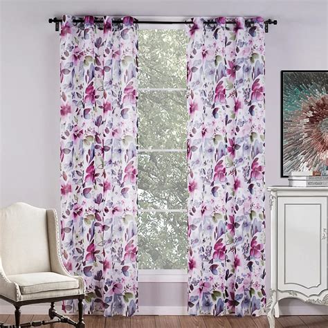 Europe Design Printed Floral Curtain For Bedroom Decorative Curtain