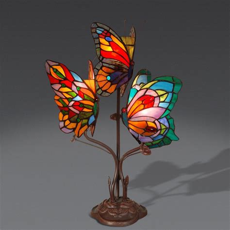 Stained Glass Butterfly Accent Lamp Plowhearth Artofit