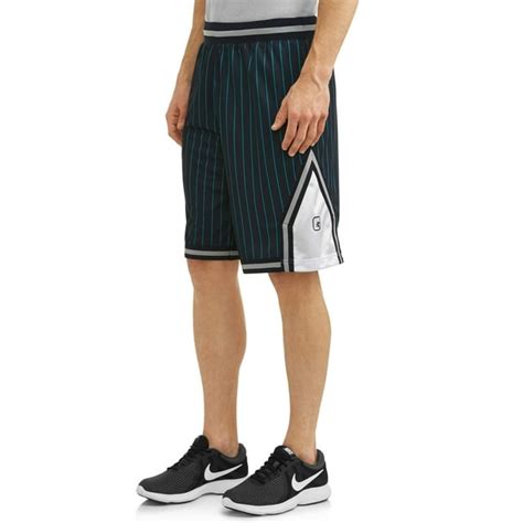 And1 Big Mens Striped Mesh Basketball Shorts