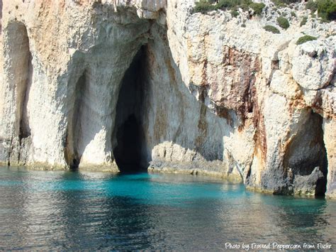 The Blue Caves Famous Blue Caves In Zante Or Zakynthos