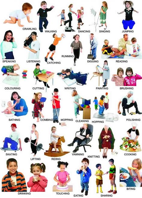 Action Verbs Action Words Learning English Grammar Pdf Loome