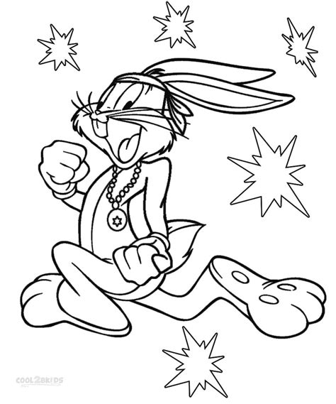 Dibujos de Bugs Bunny para colorear Páginas para imprimir gratis