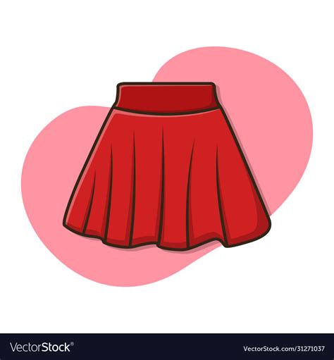 Skirt Clothing Fashion Icon Design Royalty Free Vector Image