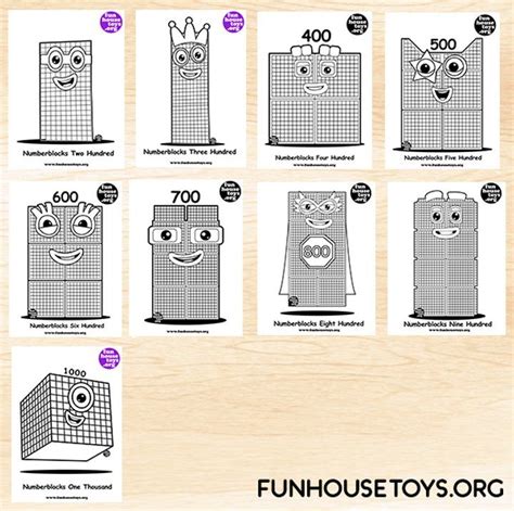 Fun House Toys Numberblocks Fun Printables For Kids Printable