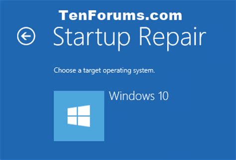 (you can use a friend's disk drive or create your own through microsoft's website.) Startup Repair - Run in Windows 10 - Windows 10 Tutorials