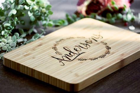 Personalized Cutting Board Wedding T Monogram Custom Etsy