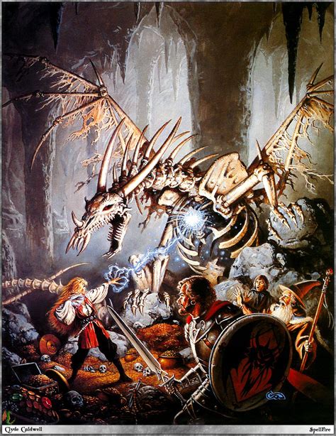 Dracolich Artist Clyde Caldwell Dungeons And Dragons Art Fantasy