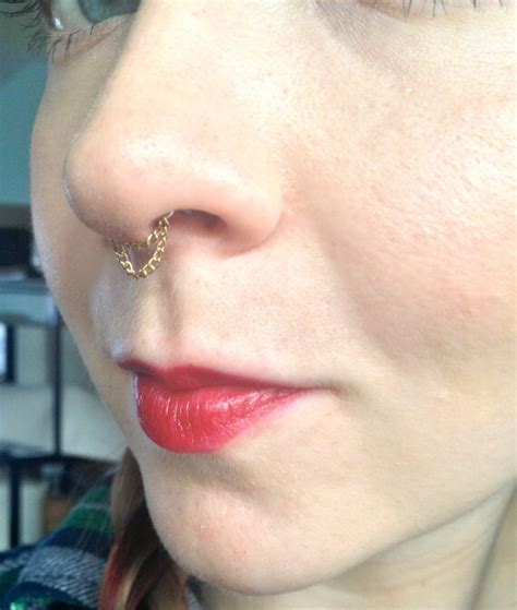 Septum Chain Double Chain Hanging Style Different By Andyschains