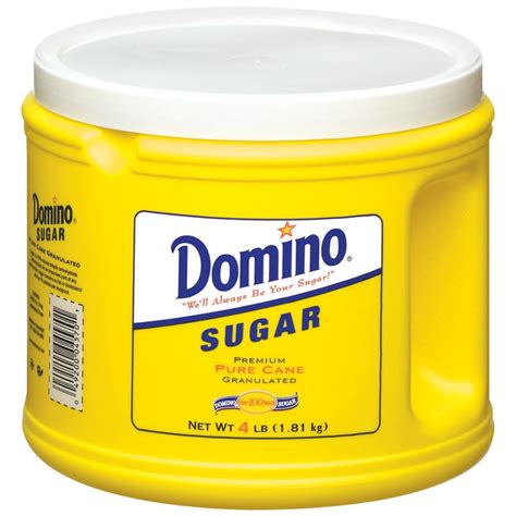 Domino Premium Pure Cane Granulated Sugar 4 Lb Canister