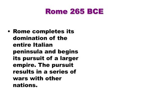 Ppt Rome And The Roman Empire 1000 Bce 476 Ad Powerpoint