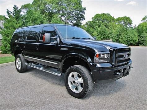 2005 Ford Excursion Limited 4x4 Diesel Black Low Miles 1 Of A Kind Look