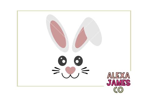 To draw a bunny, start by creating 2 intersecting circles, then add a big oblong shape on 1 side. Easter Bunny Face (74091) | SVGs | Design Bundles