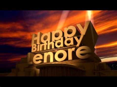 Happy Birthday Lenore YouTube