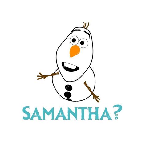 Samantha Olaf Frozen 2 Great For Cricut Or Silhouette Etsy Olaf