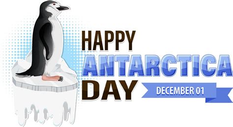 Happy Antarctica Day Poster Design 13763237 Vector Art At Vecteezy