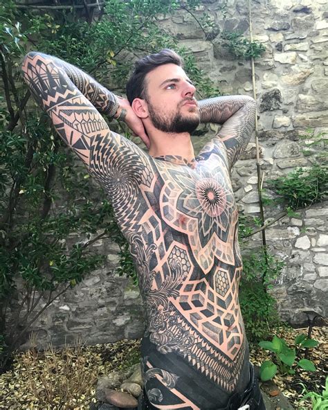 Matt Blacks Ornamental Tattoos Mens Body Tattoos Body Suit Tattoo