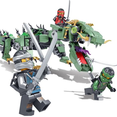 Buy 574pcs Ninjago Set Green Ninja Mech Dragon Lloyd