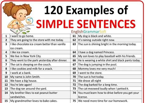 120 Examples Of Simple Sentences Englishgrammarsoft Vrogue Co