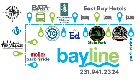 Bayline Bus Route Bata Traverse City Bus Transportation