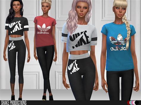 The Sims Resource Shakeproductions 84 Sportswear Set