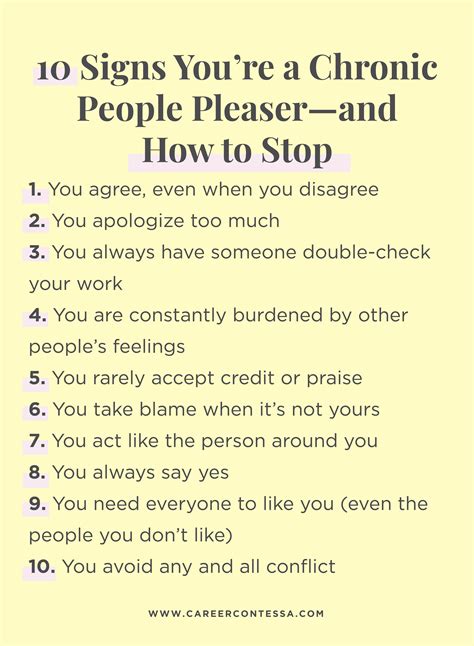 10 Signs Youre A People Pleaser People Pleaser Self Confidence Tips