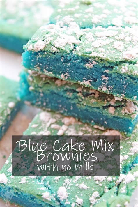 Blue Cake Mix Brownies Through The Cooking Glass