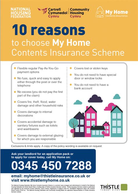 Contents insurance is an insurance contract that pays for damage to, or loss of, personal possessions caused by events like fires, floods, burglary and earthquakes. My Home Contents Insurance - Cadwyn Housing Association