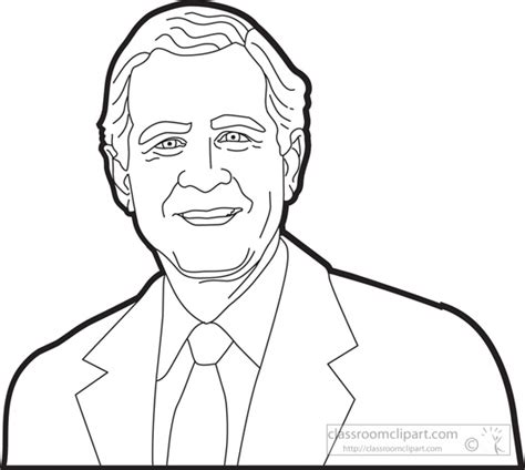 George W Bush Coloring Pages Learny Kids