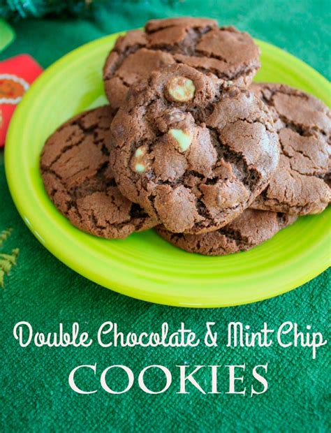 Double Chocolate And Mint Chip Cookies Recipe The Charlotte Moms