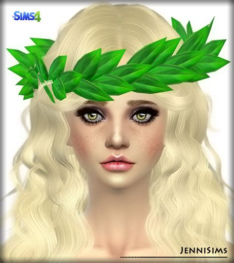 Downloads Sims 4 New Mesh Accessory Crown Laurel Male Female Jennisims
