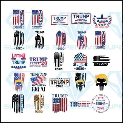 Trump Svg Bundle Trump 2020 Svg Trump Flag Svg Trump American Flag Svg
