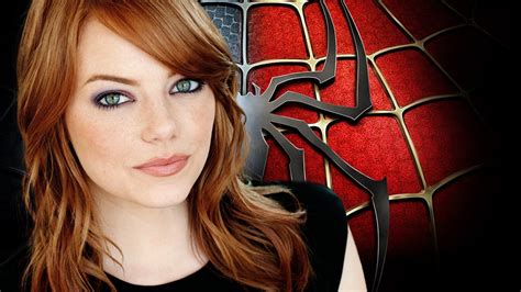 Wallpaper Face Model Portrait Red Movies Spider Man Emma Stone The Amazing Spider Man