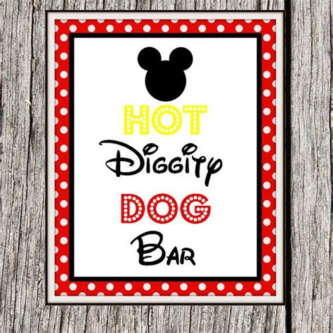 Free Printable Hot Diggity Dog Bar Sign Printable Templates