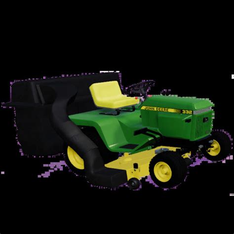 Ls 19 John Deere 332 Lawn Tractor With Lawn Mower And Garden V 20