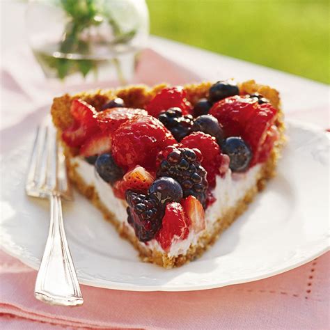 Berry Pie With Creamy Filling Recipe Dessert Recipes Mixed Berry