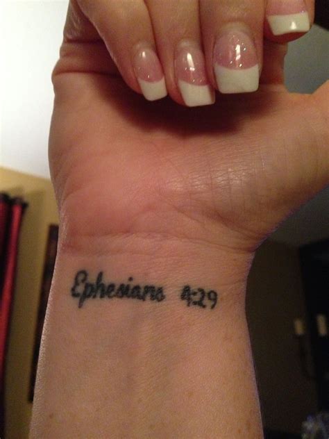 Ephesians 429 My Favorite Scripture Tattoo Do Not Let Any