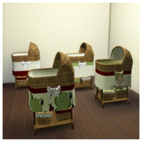 Kyms Creations Rock A Bye Bassinet Default Over Rides Sims 4 Sims