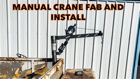 Harbor Freight Pick Up Bed Crane Assembly And Mount On A Utility