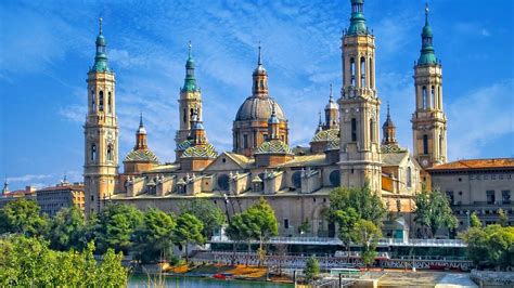 Cathedral Basilica Of Our Lady Of The Pillar Zaragoza Aragon Spain
