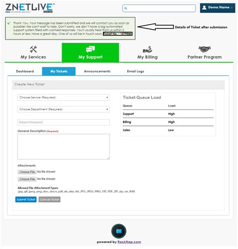 Snapchat is a popular social media platform which only accepts posts of short videos. How to create support ticket at ZNetLive?