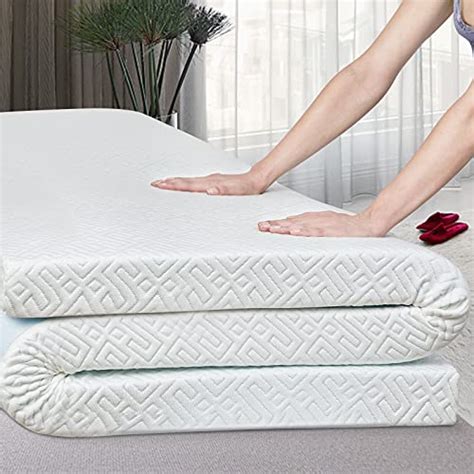 3 Inch Extra Firm Memory Foam Mattress Topper King Size Bed Cooling Gel Foam And Removable Soft
