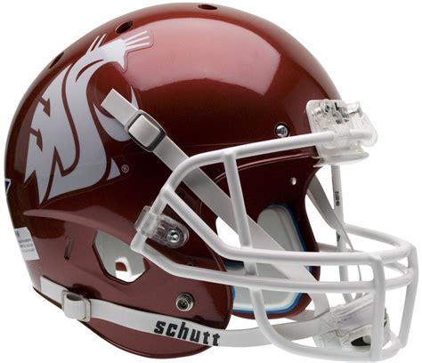 Washington State Cougars Authentic Schutt Xp Full Size Helmet Scarlet