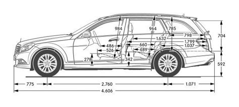 Mercedes Benz C Klasse T Modell S 204 Abmessungen And Technische
