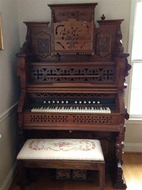 Antique Late 1800s Pump Organ By Weaver Piano And Organ Co York Pa