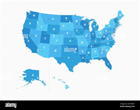 Map Of United States Vector Vectors Hi Res Stock Photography And Images